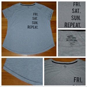 Women’s Secret Treasures graphic loungewear t-shirt, size 2X 18W-20W